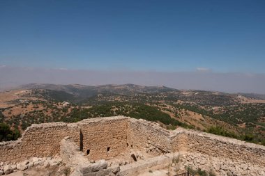 Ajloun Castle in north-western Jordan. Arab and crusaders fort. clipart
