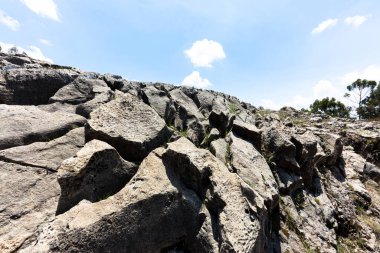 Saqsaywaman dışında Cuzco Peru İnka Kalesi'nin kalıntıları
