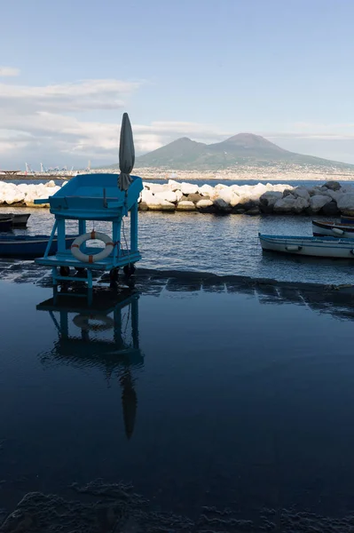 Pemandangan Napoli Ditinggalkan Dalam Waktu Cronavirus — Stok Foto