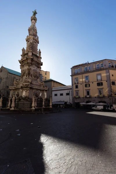 Vista Nápoles Abandonada Tiempo Cronavirus — Foto de Stock