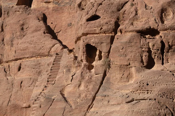 Ruinen Von Petra Weltkulturerbe Der Unesco Jordanien Stockfoto