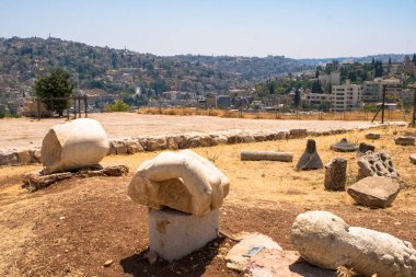 Amman, Ürdün'deki kaledeki harabeler