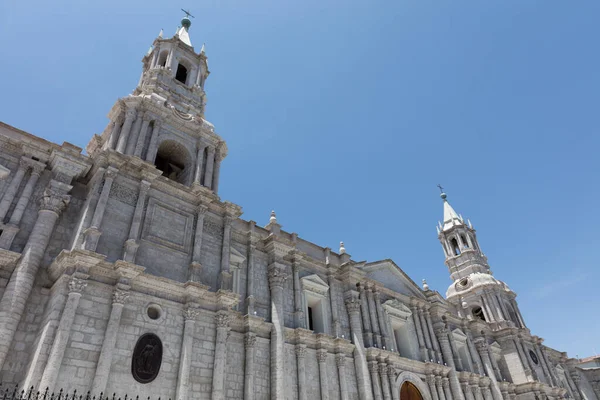Basilica Cattedrale Arequipa Nella Plaza Armas Della Città Arequipa — Foto Stock