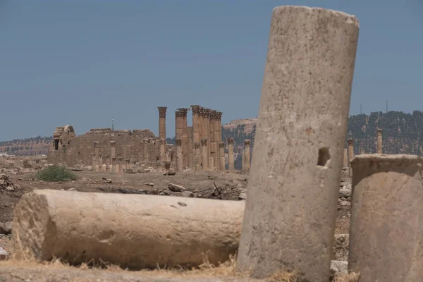 杰拉什 Gerasa 古罗马首都 约旦杰拉什省最大城市 — 图库照片