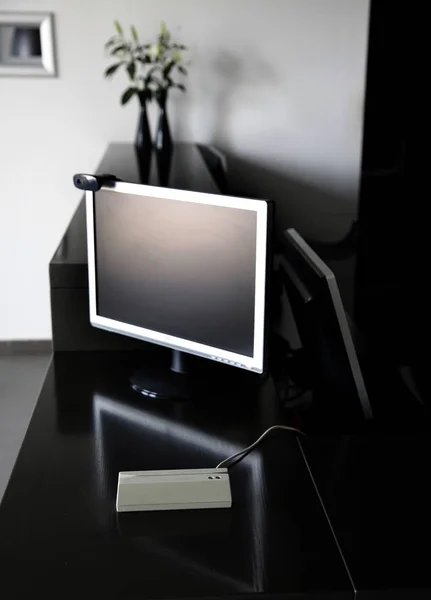 Reception Counter in modern gym — Stock Photo, Image