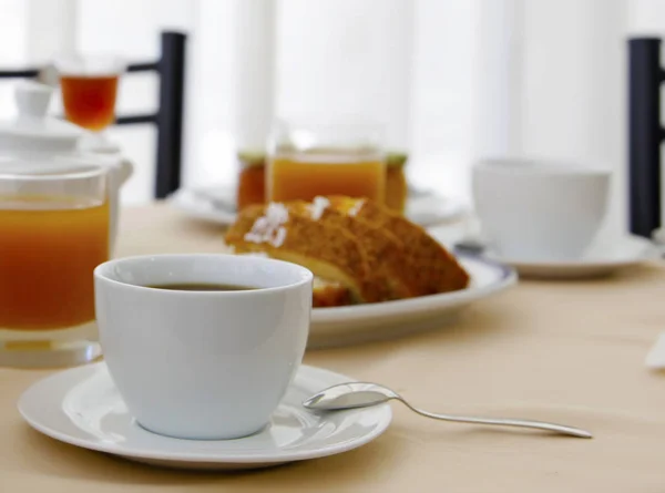 Coffee Two Breakfast Hotel — Stock Photo, Image