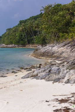  Tayland 'da tropik plaj