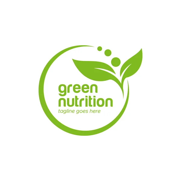 Yaprak Logo Vektörü Tasarım Şablonu