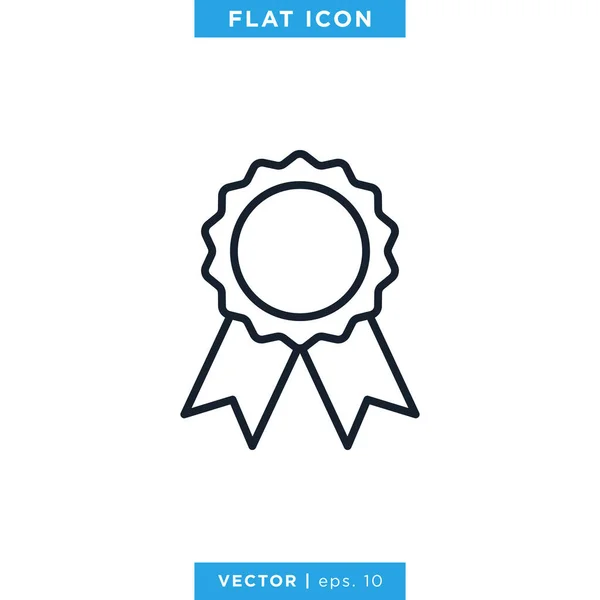 Prijs Medaille Icon Vector Logo Design Template — Stockvector