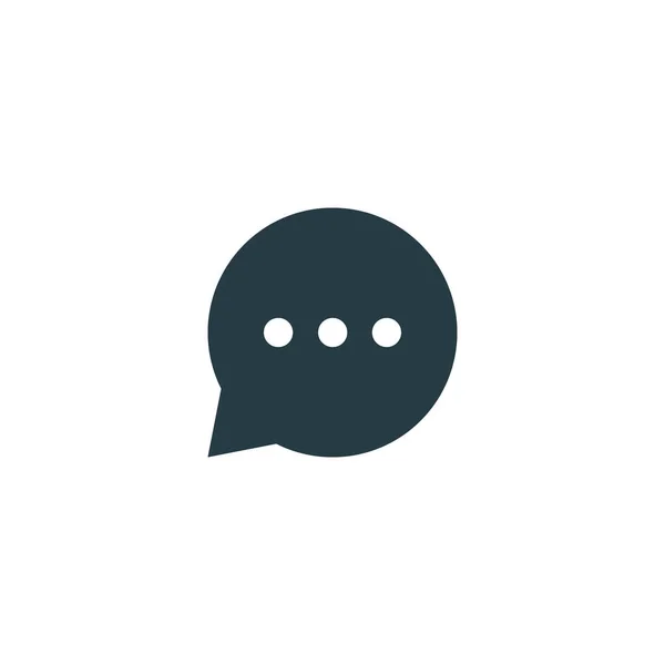 Modèle Conception Illustration Logo Vectoriel Icône Conversation Chat Bulle Parole — Image vectorielle