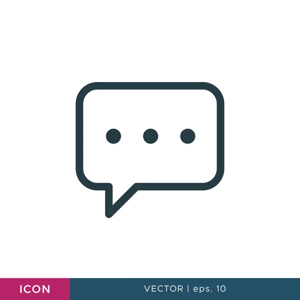 Speech Bubble Symbol Vektor Design Vorlage — Stockvektor