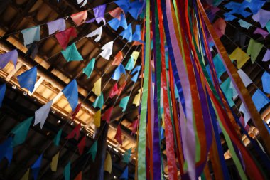 Bayraklar ve parti dekorasyon junina