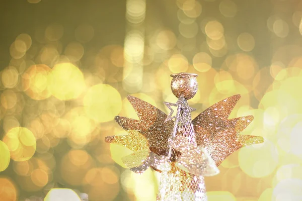 Navidad y Año Nuevo fondo de vacaciones con ángel de Navidad —  Fotos de Stock