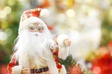 Noel tatili arka planı Noel Baba bebeği