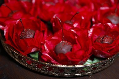 various delicious and beautiful candies for party and wedding