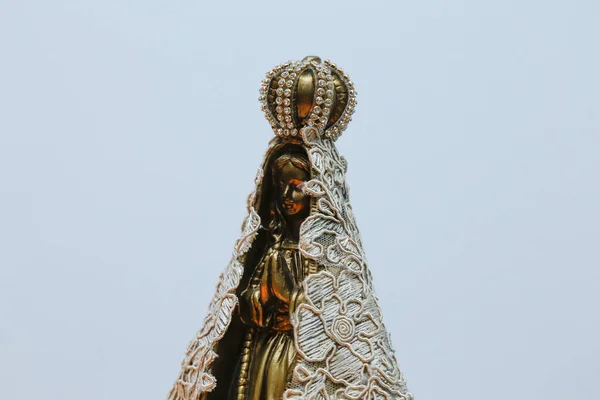 Posąg Matki Bożej Aparecidy Matki Bożej Religii Katolickiej — Zdjęcie stockowe