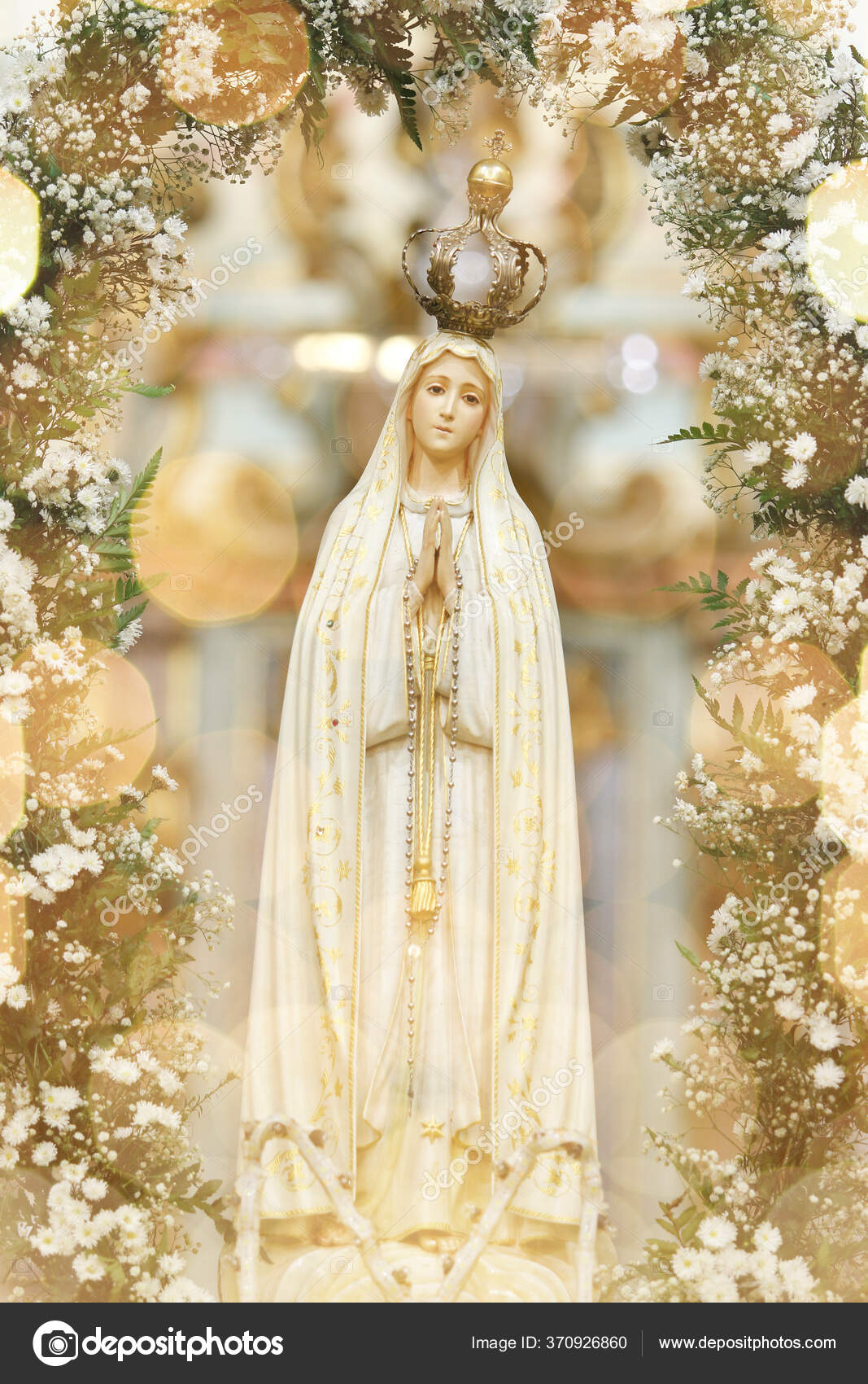 Statue Image Our Lady Fatima Mother God Catholic Religion Our ...