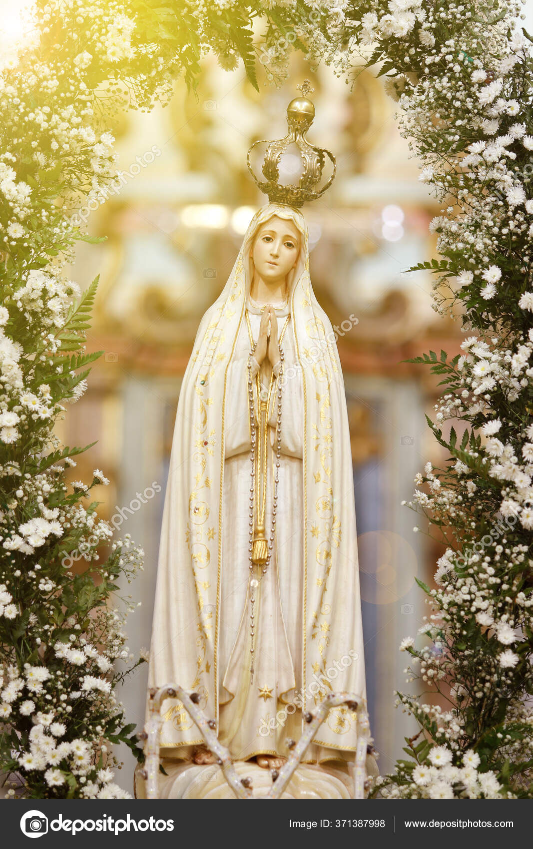 Statue Image Our Lady Fatima Mother God Catholic Religion Our ...