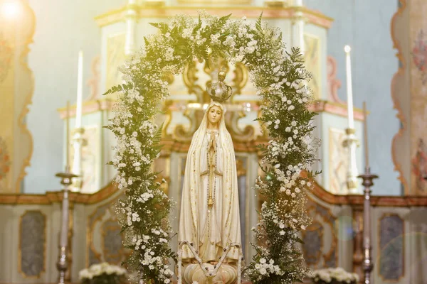 Estatua Imagen Nuestra Señora Fátima Madre Dios Religión Católica Nuestra —  Fotos de Stock