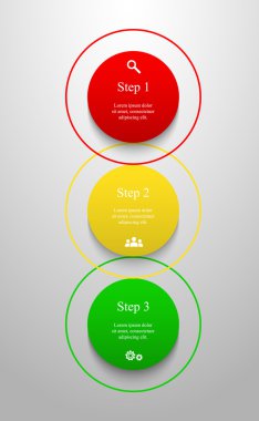 Sunum için vektör iş şablonu.