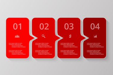 vektör satırları okları Infographic.