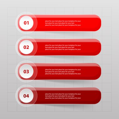 vektör satırları okları Infographic.