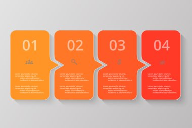 vektör satırları okları Infographic.