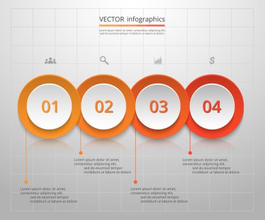 Sunum için vektör iş şablonu.