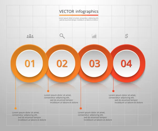 Plantilla de negocio vectorial para presentación . — Vector de stock