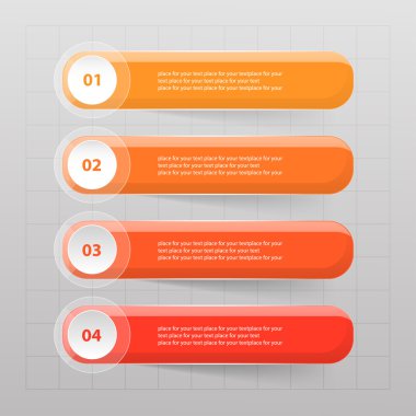 vektör satırları okları Infographic.