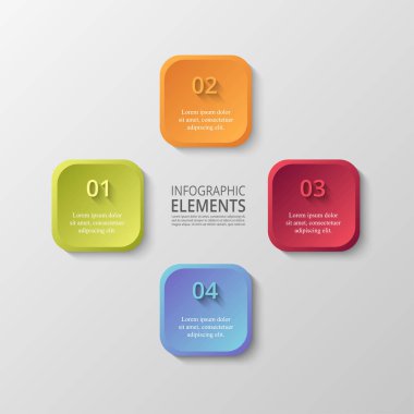 Sunum için vektör iş şablonu.