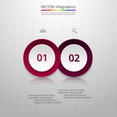 Sunum için vektör iş şablonu.