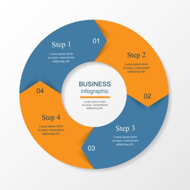 Sunum için vektör iş şablonu.