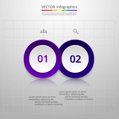 Sunum için vektör iş şablonu.