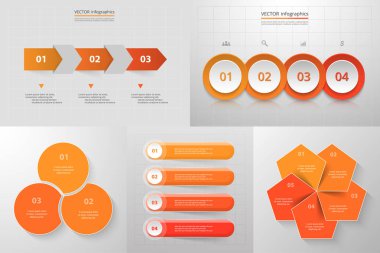 Sunum için vektör iş şablonu.