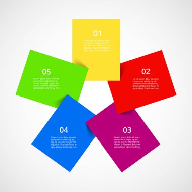 Sunum için vektör iş şablonu.