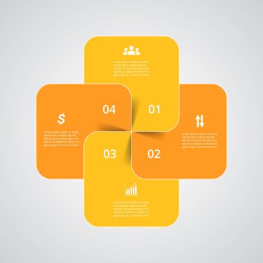 Sunum için vektör iş şablonu.