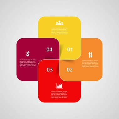 Sunum için vektör iş şablonu.