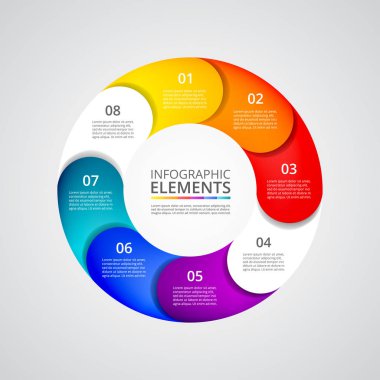 Sunum için vektör iş şablonu.