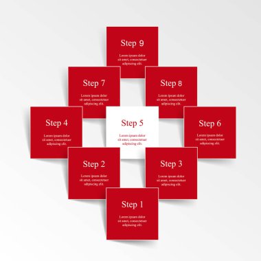 Sunum için vektör iş şablonu.