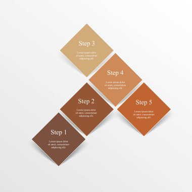 Sunum için vektör iş şablonu.