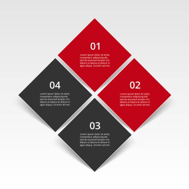 adım adım Infographic.