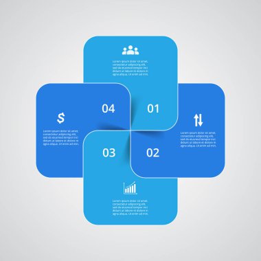 Sunum için vektör iş şablonu.