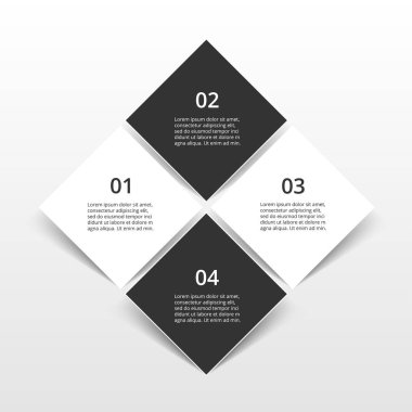 adım adım Infographic.