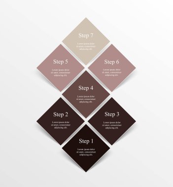 adım adım Infographic.