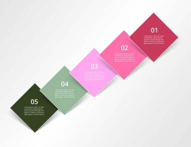 adım adım Infographic.