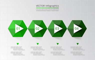 Sunum için vektör iş şablonu.