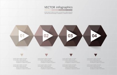 Vektör şablon infographics için.