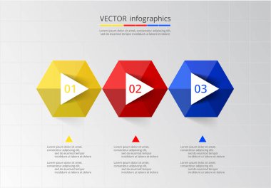 Vektör şablon infographics için.