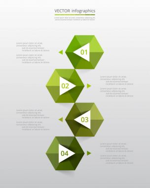 Vektör şablon infographics için.